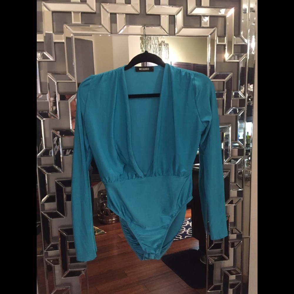 Deep plunge bodysuit